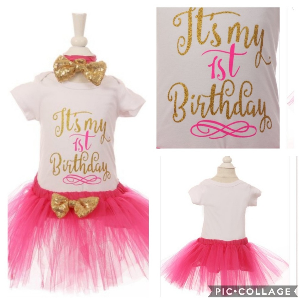 3 piece  birthday TuTu